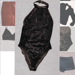 Forever 21 velvet body suit never worn